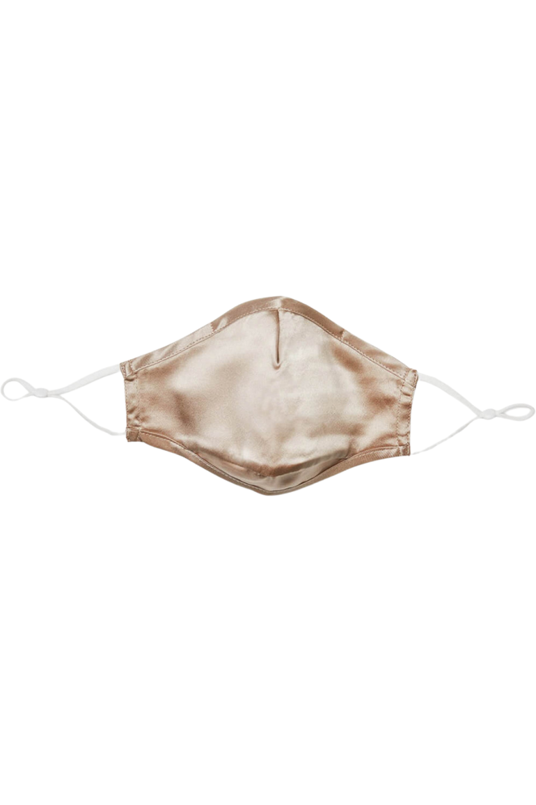 ULTRA Silk Face Mask - Champagne Gold (with Filter Pocket and Nose Wire) - BASK ™