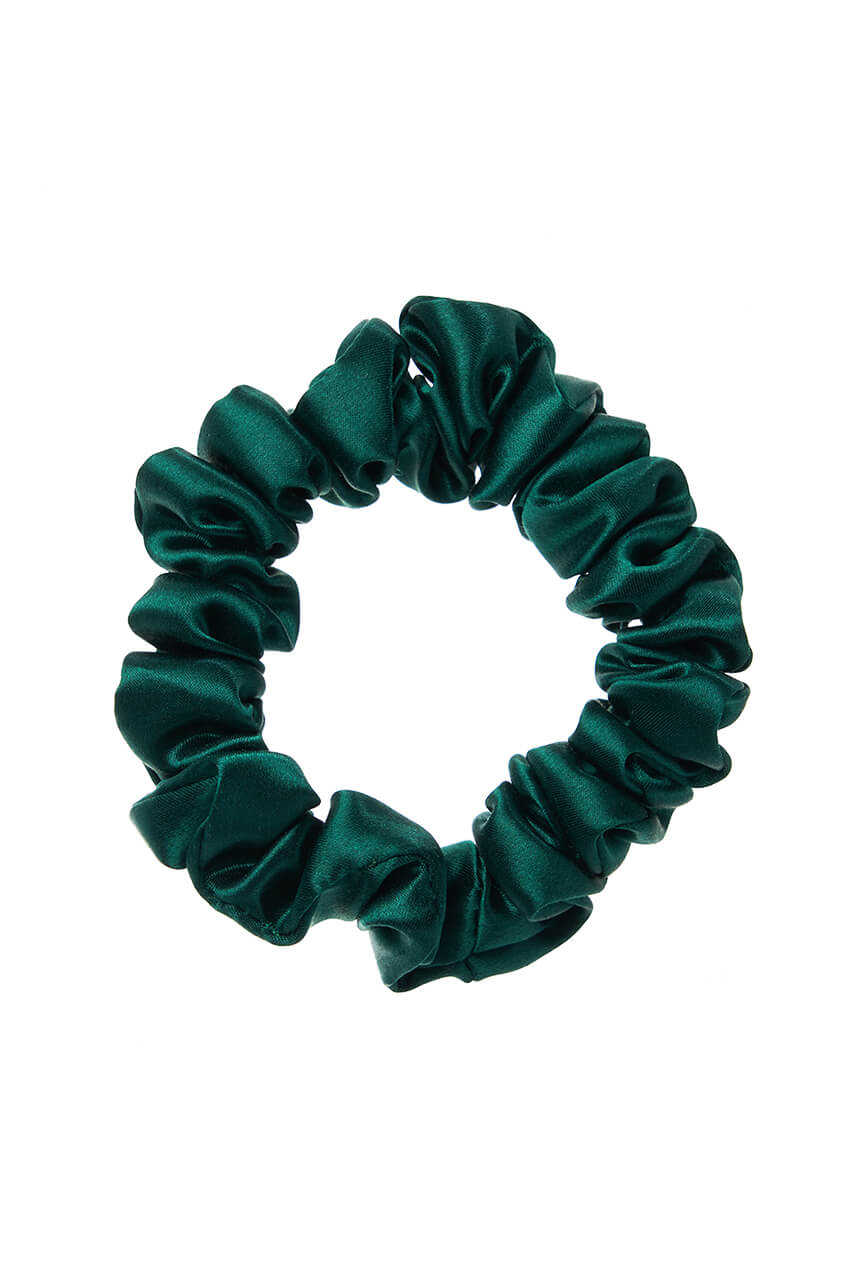 MIDI Silk Scrunchies - Emerald - BASK ™