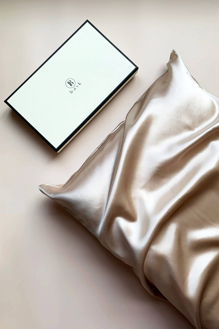 Silk Pillowcase - Light Champagne - BASK ™