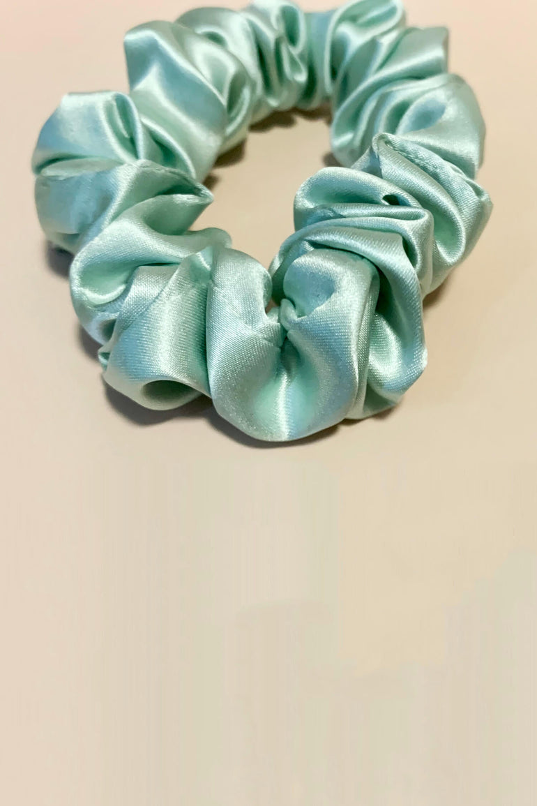 MIDI Silk Scrunchies - Mint Green (Limited Edition) - BASK ™