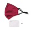 ULTRA Silk Face Mask - Ruby Red (with Filter Pocket and Nose Wire) - BASK™
