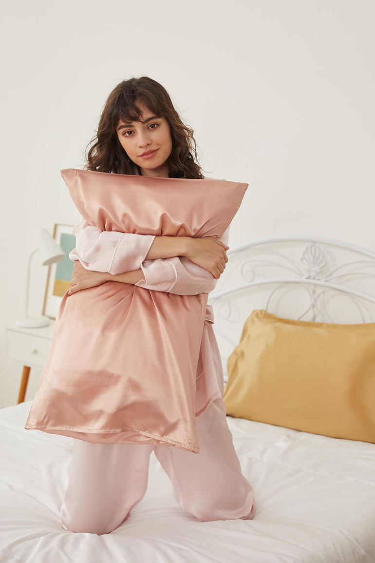 Silk Pillowcase - Rose Gold - BASK ™