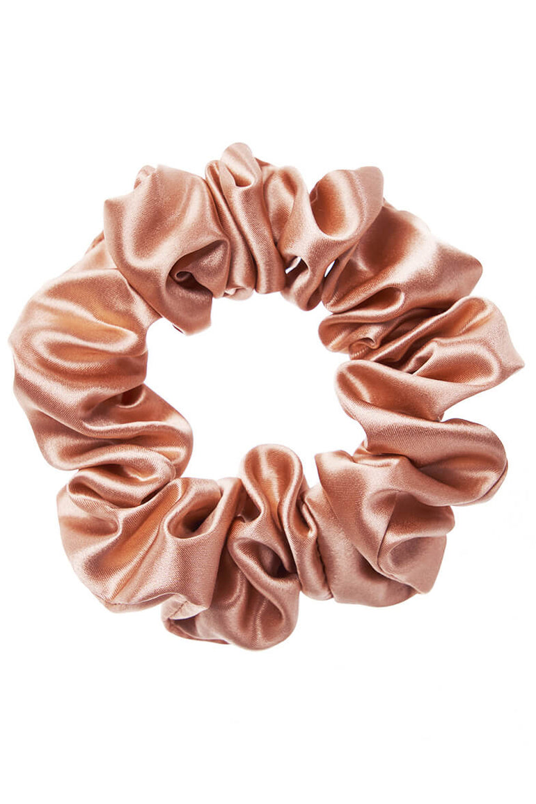 LARGE Silk Scrunchies - Rose Gold - BASK ™