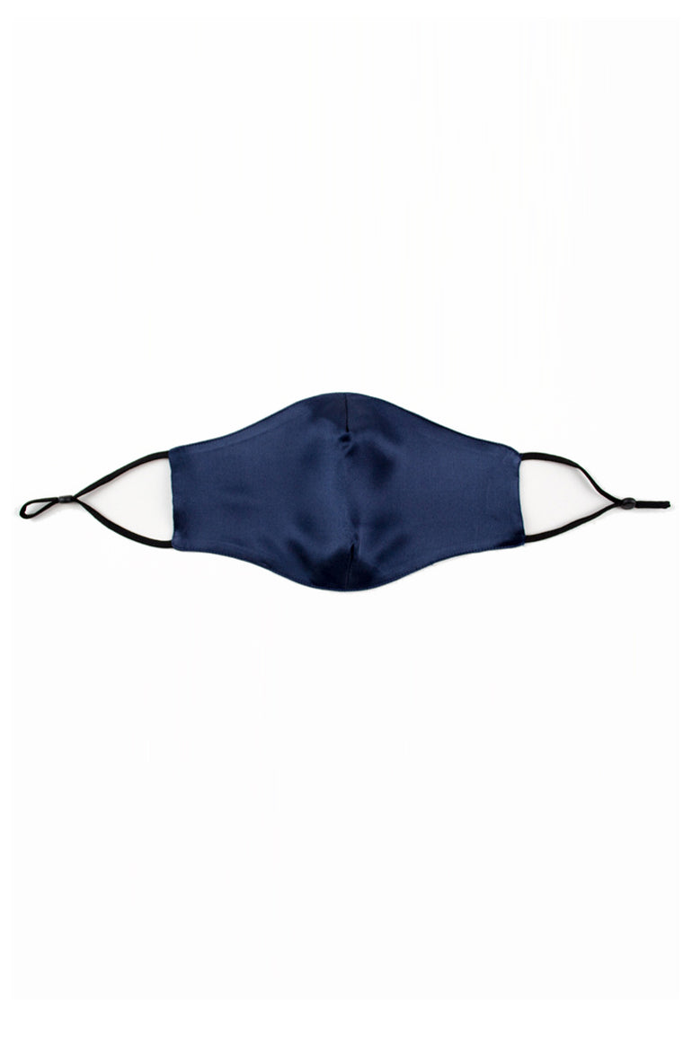 ULTRA Silk Face Covering - Navy (No filter pocket. No nose wire) - BASK ™
