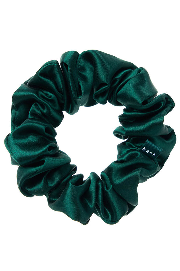 LARGE Silk Scrunchies - Emerald - BASK ™