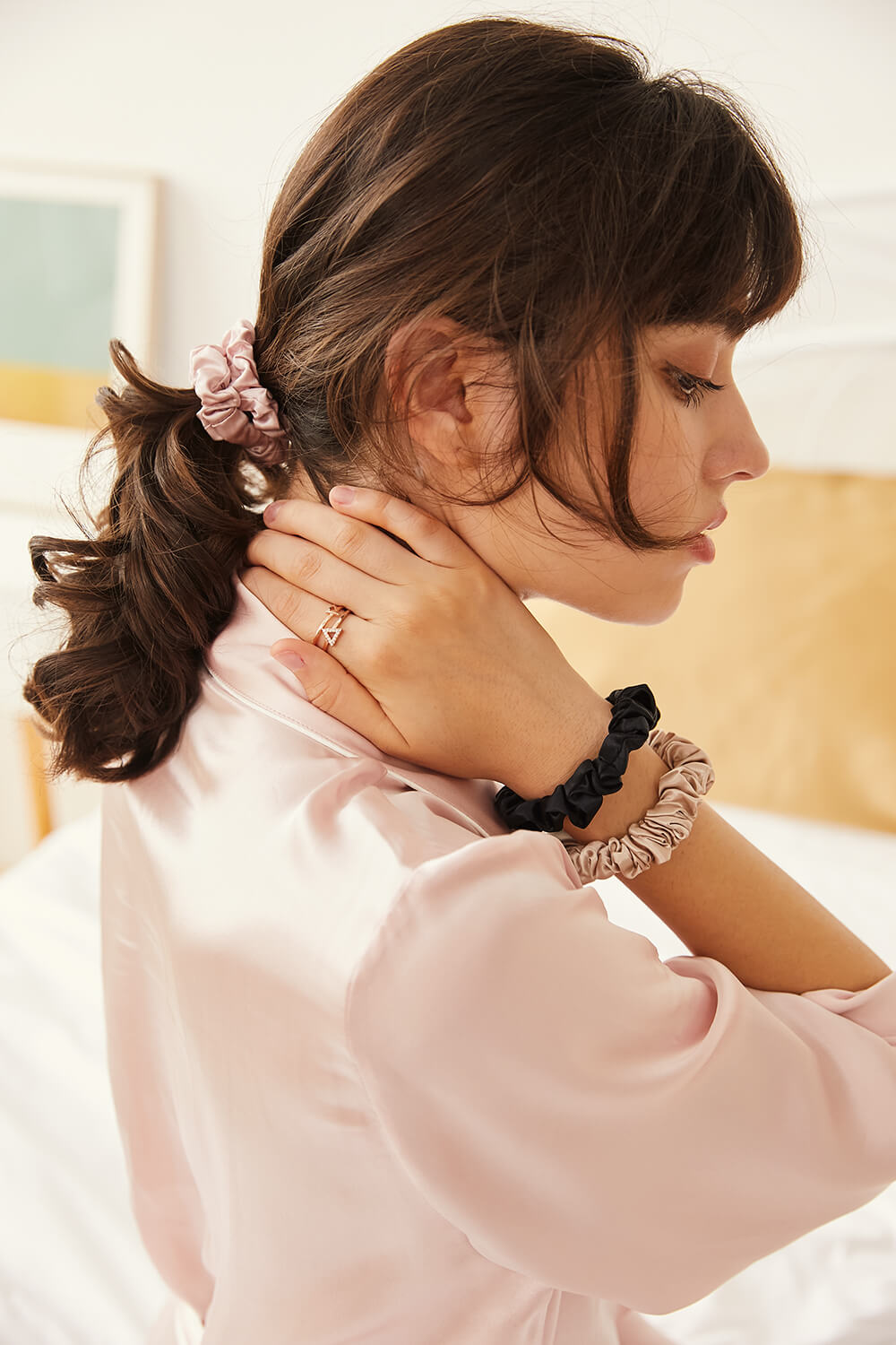 GOOD HAIR Silk Scrunchies - Pink - BASK ™