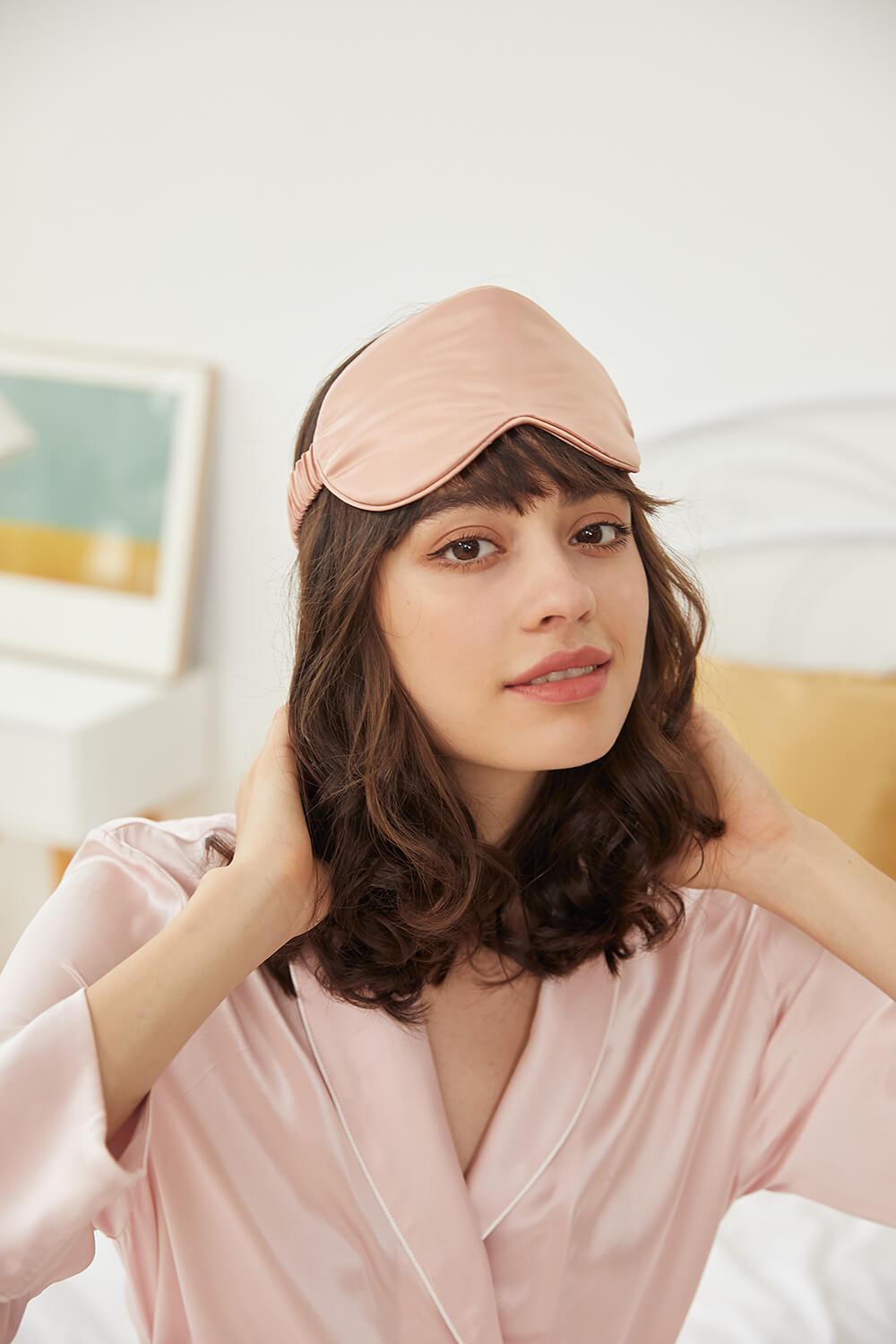 Silk Sleep Mask - Rose Gold - BASK ™
