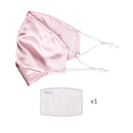 ULTRA Silk Face Mask - Pink (with Filter Pocket and Nose Wire) - BASK™