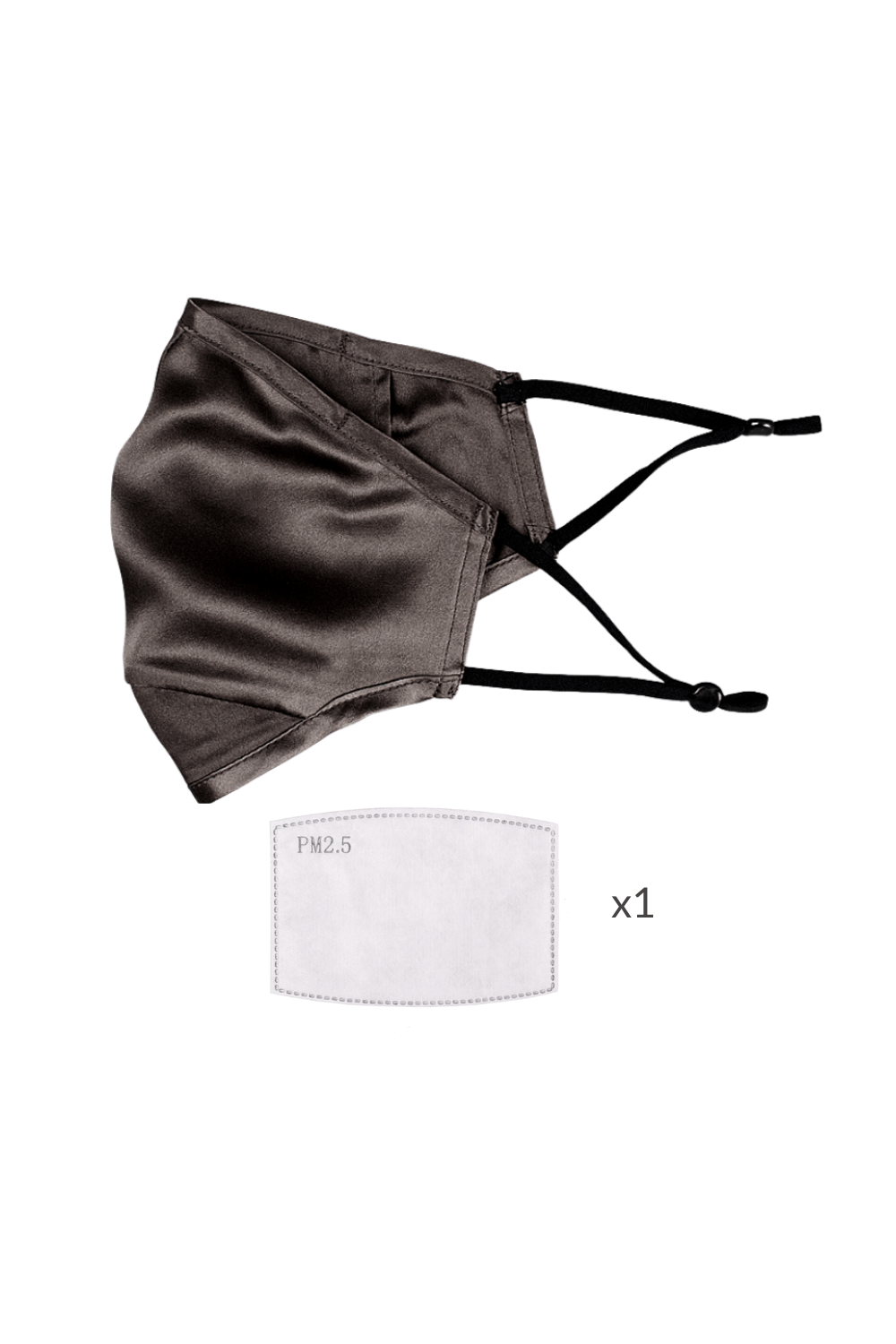 ULTRA Silk Face Mask - Coffee (with Filter Pocket and Nose Wire) - BASK ™