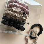 Silk Hair Ties Set of 6 - A Classic Trio - BASK™
