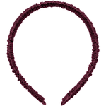 Silk Hairband (Thin) - Wine - BASK™