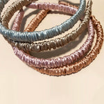 Silk Hairband (Thin) - Pink - BASK™