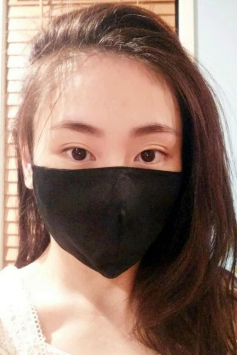 STELLAR Silk Face Mask - Black (with Nose Wire and Filter Pocket) - BASK ™