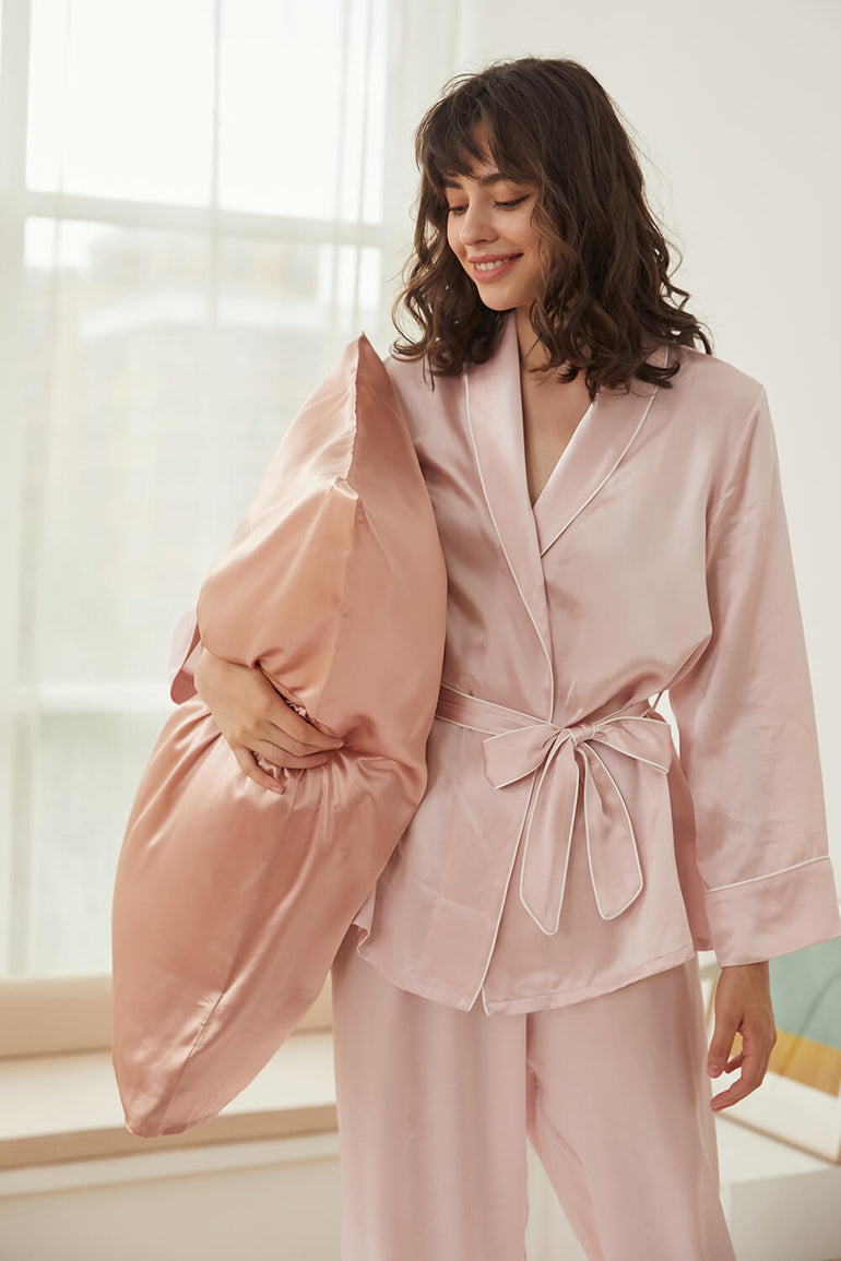 Silk Pillowcase - Rose Gold - BASK ™