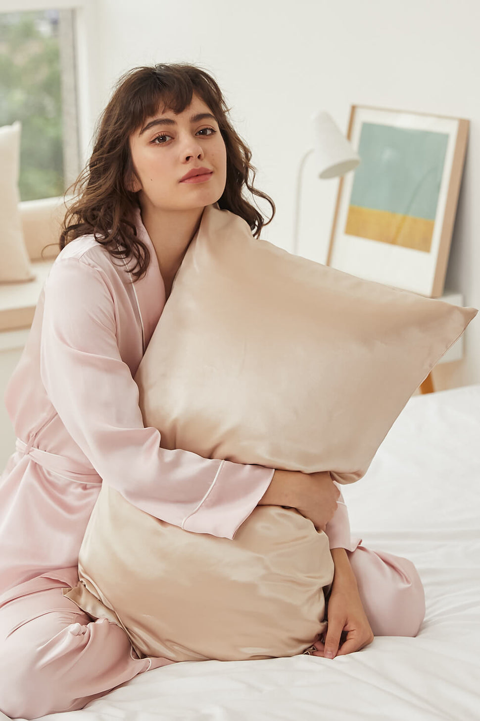 Silk Pillowcase Champagne BASK™