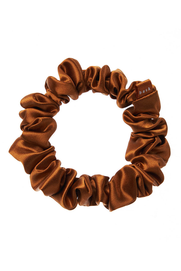 MIDI Silk Scrunchies - Bronze - BASK ™