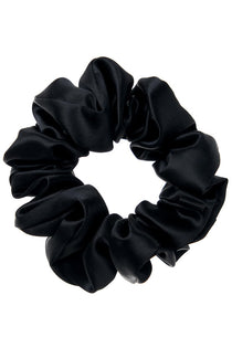 LARGE Silk Scrunchies - Black - BASK™