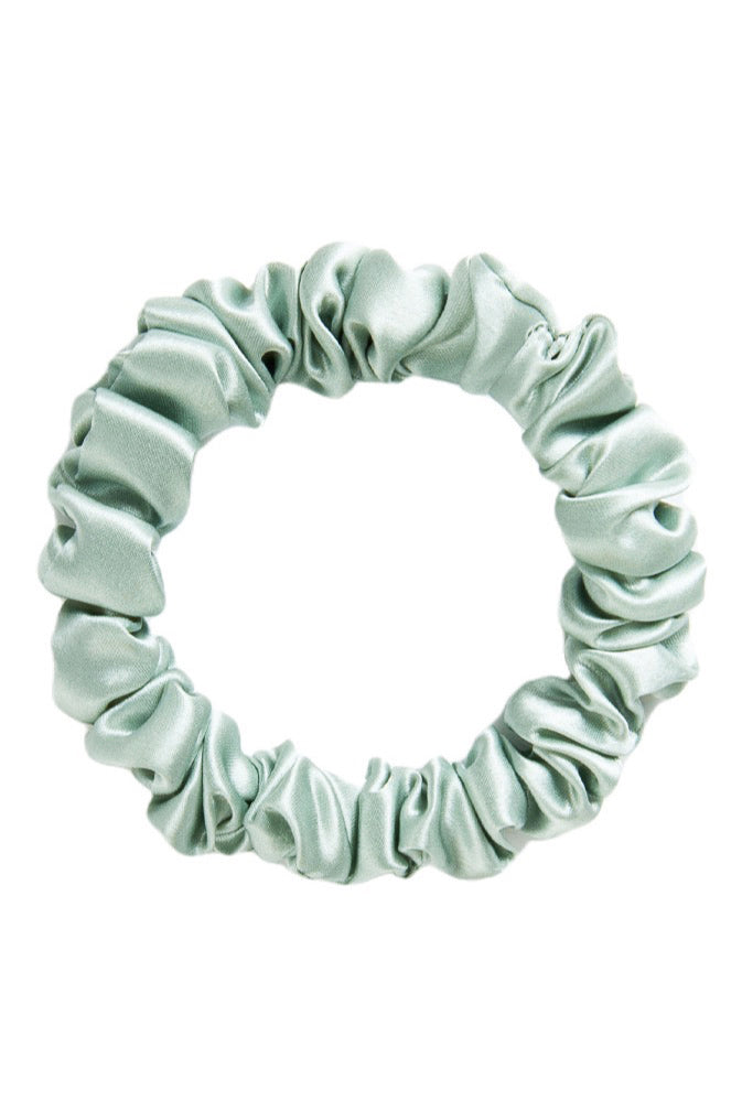 MIDI Silk Scrunchies - Mint Green (Limited Edition) - BASK ™