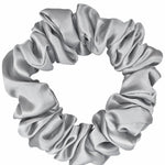 LARGE Silk Scrunchies - Silver - BASK™