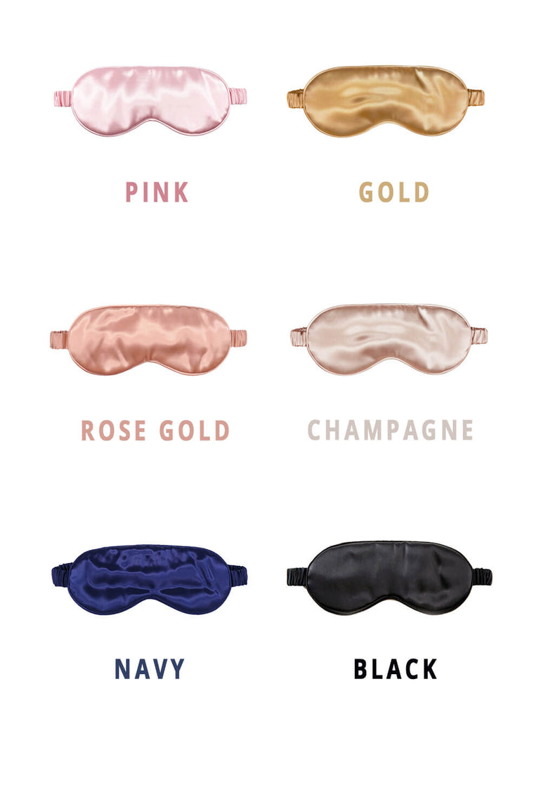 Silk Sleep Mask - Navy Blue - BASK ™